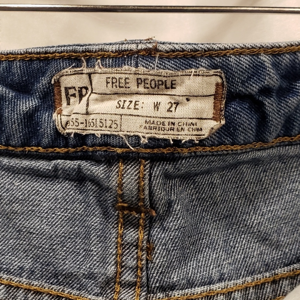 Free People Distressed Short Shorts - Picture 5 of 5